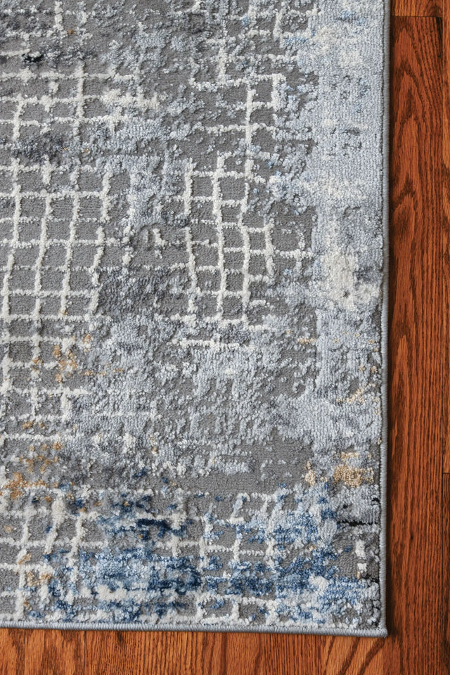 United Weavers Austin Devine Blue Rug - angle view