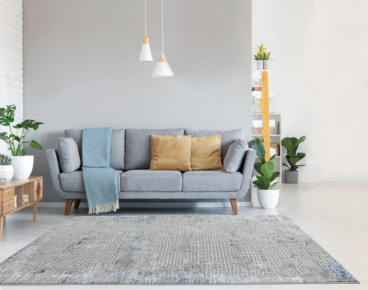 United Weavers Austin Devine Blue Rug - room scene