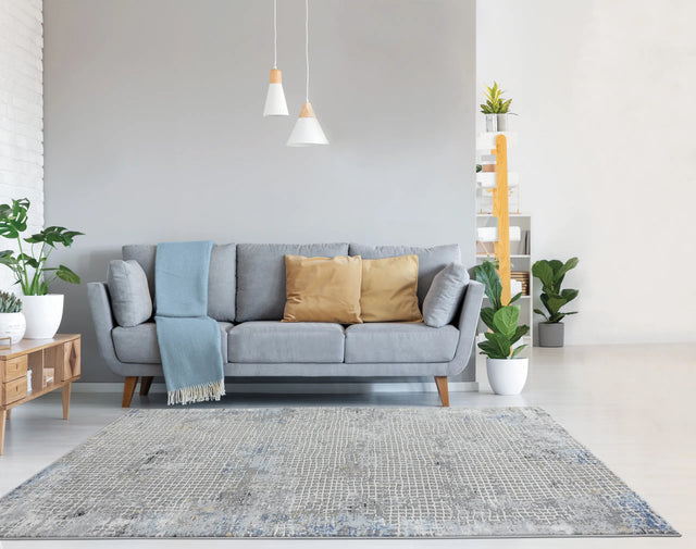 United Weavers Austin Devine Blue Rug - room scene