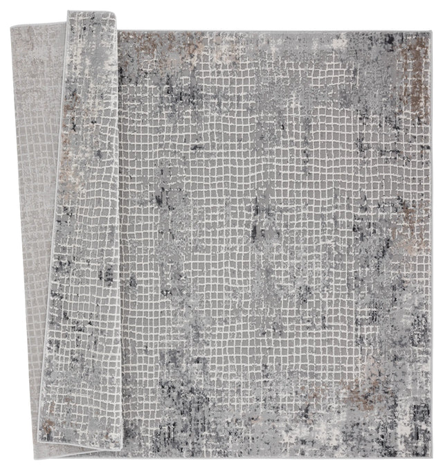 United Weavers Austin Devine Grey Rug - backing detail