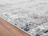 United Weavers Austin Devine Grey Rug - pile height detail
