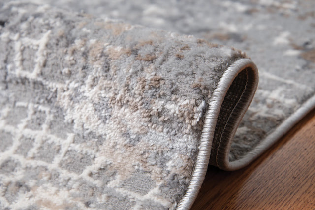 United Weavers Austin Devine Grey Rug - side close-up detail