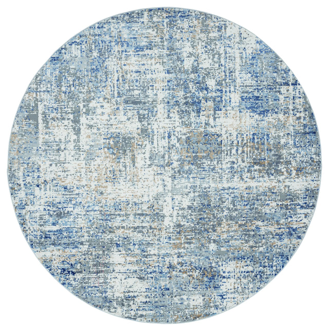 United Weavers Austin Elegance Blue Rug - round front view