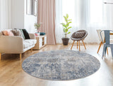 United Weavers Austin Elegance Blue Rug - round room scene