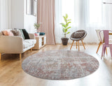 United Weavers Austin Elegance Rust Rug - round room scene