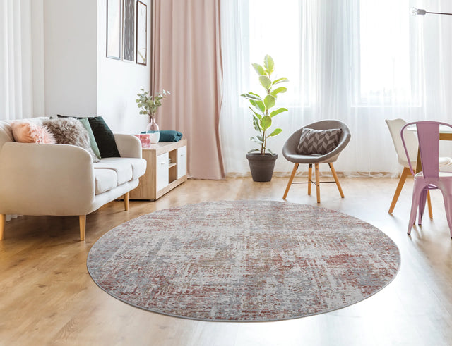 United Weavers Austin Elegance Rust Rug - round room scene