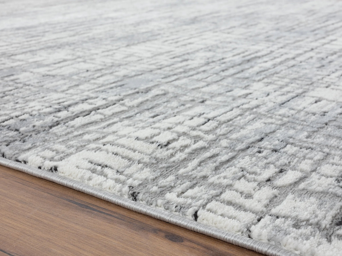 United Weavers Austin Eli Grey Rug - pile height detail