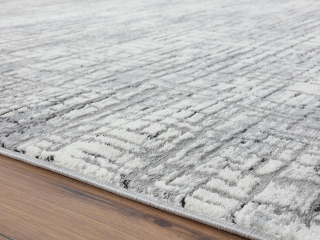 United Weavers Austin Eli Grey Rug - pile height detail