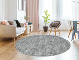 United Weavers Austin Eli Grey Rug - round room scene