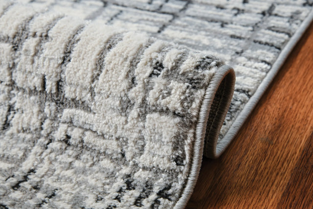 United Weavers Austin Eli Grey Rug - side close-up detail
