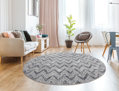 United Weavers Austin Gemology Onyx Rug - round room scene