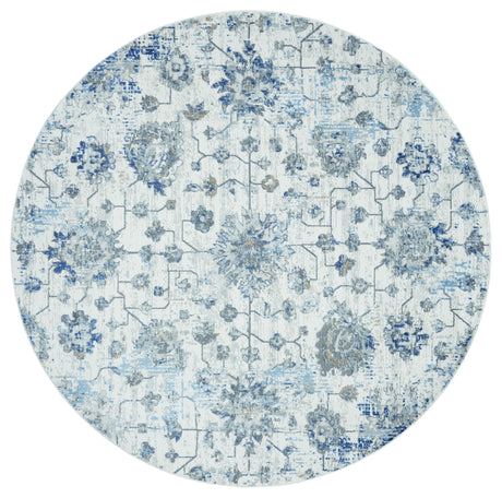 United Weavers Austin Heirloom Blue Rug - round front view