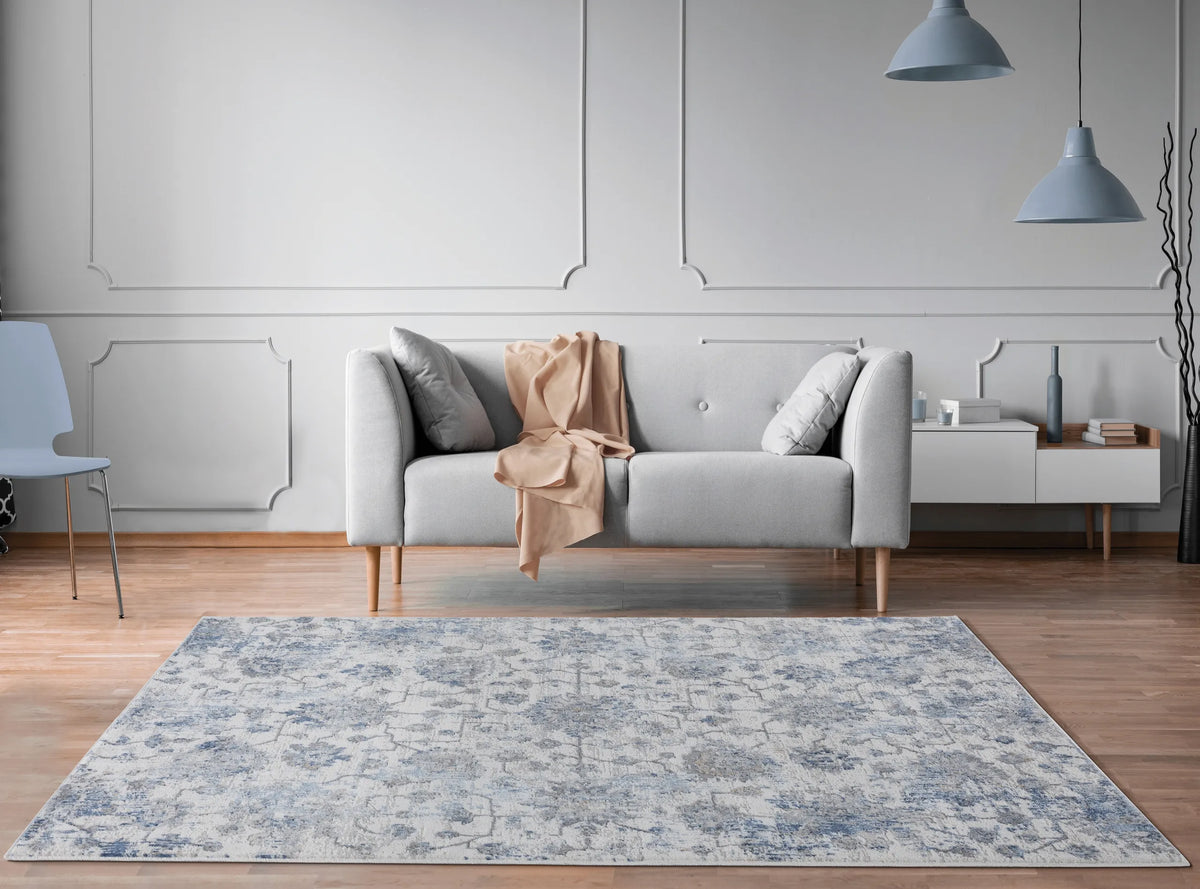 United Weavers Austin Heirloom Blue Rug - room scene