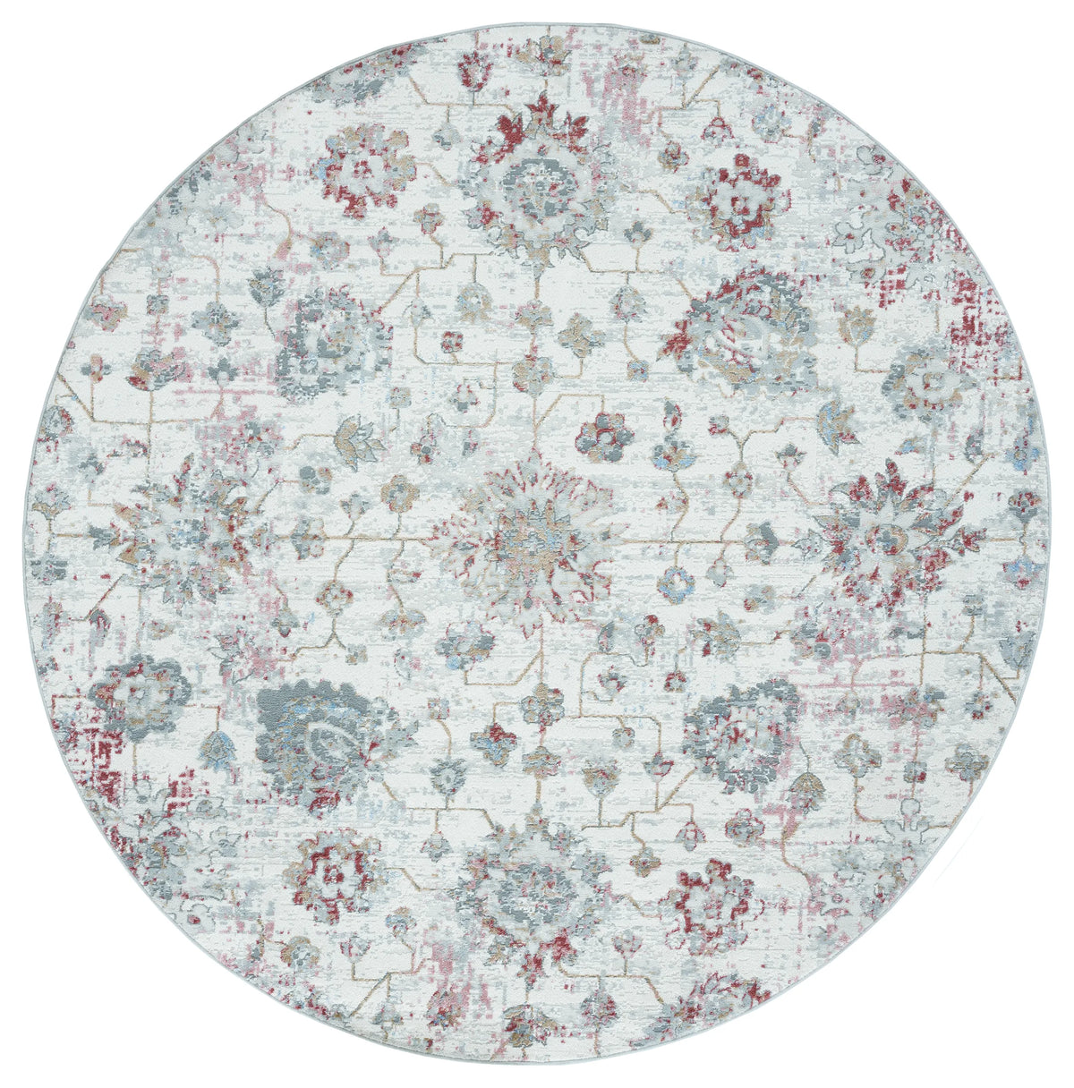 United Weavers Austin Heirloom Rust Rug - round front view