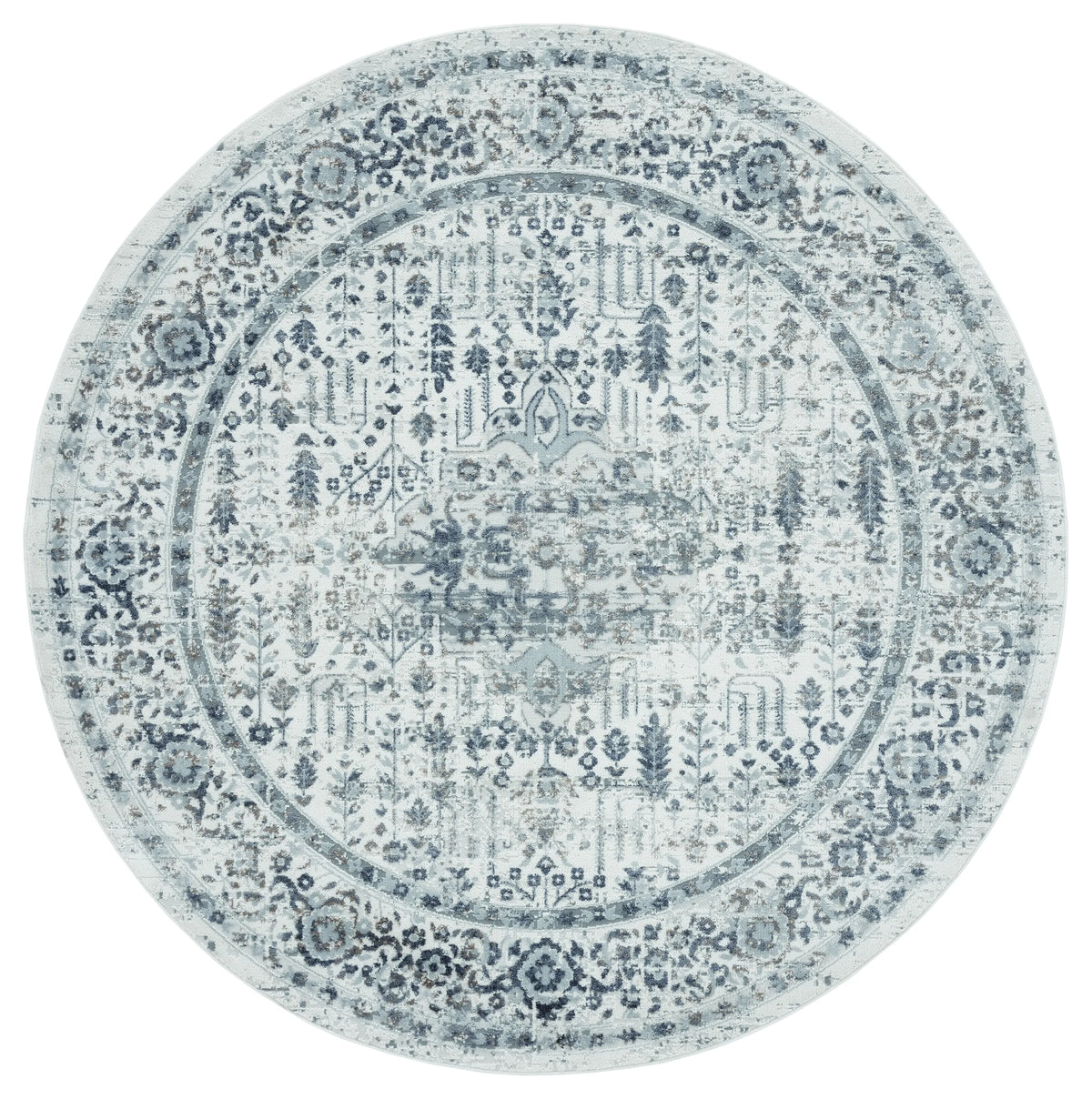 United Weavers Austin Nixon Grey Rug - round front view