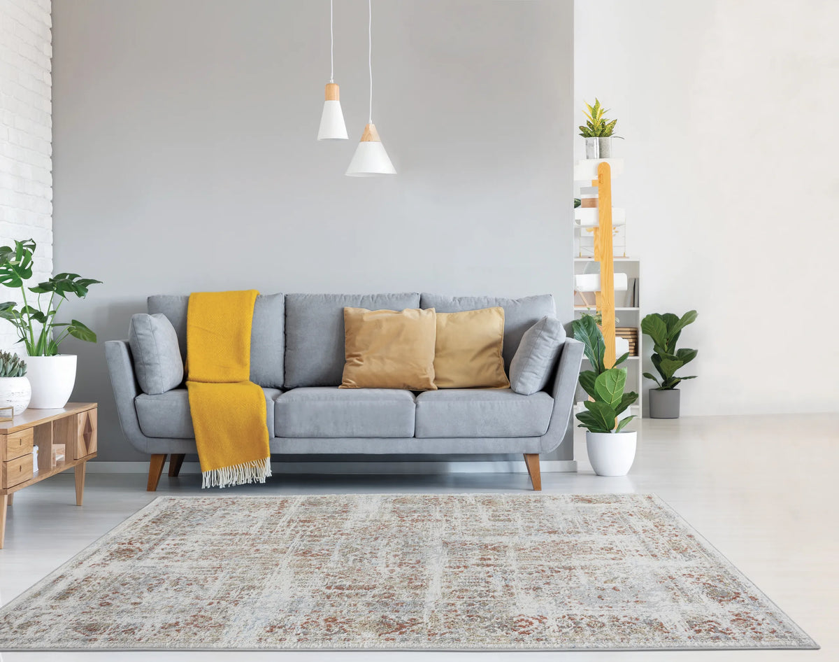 United Weavers Austin Nixon Rust Rug - room scene