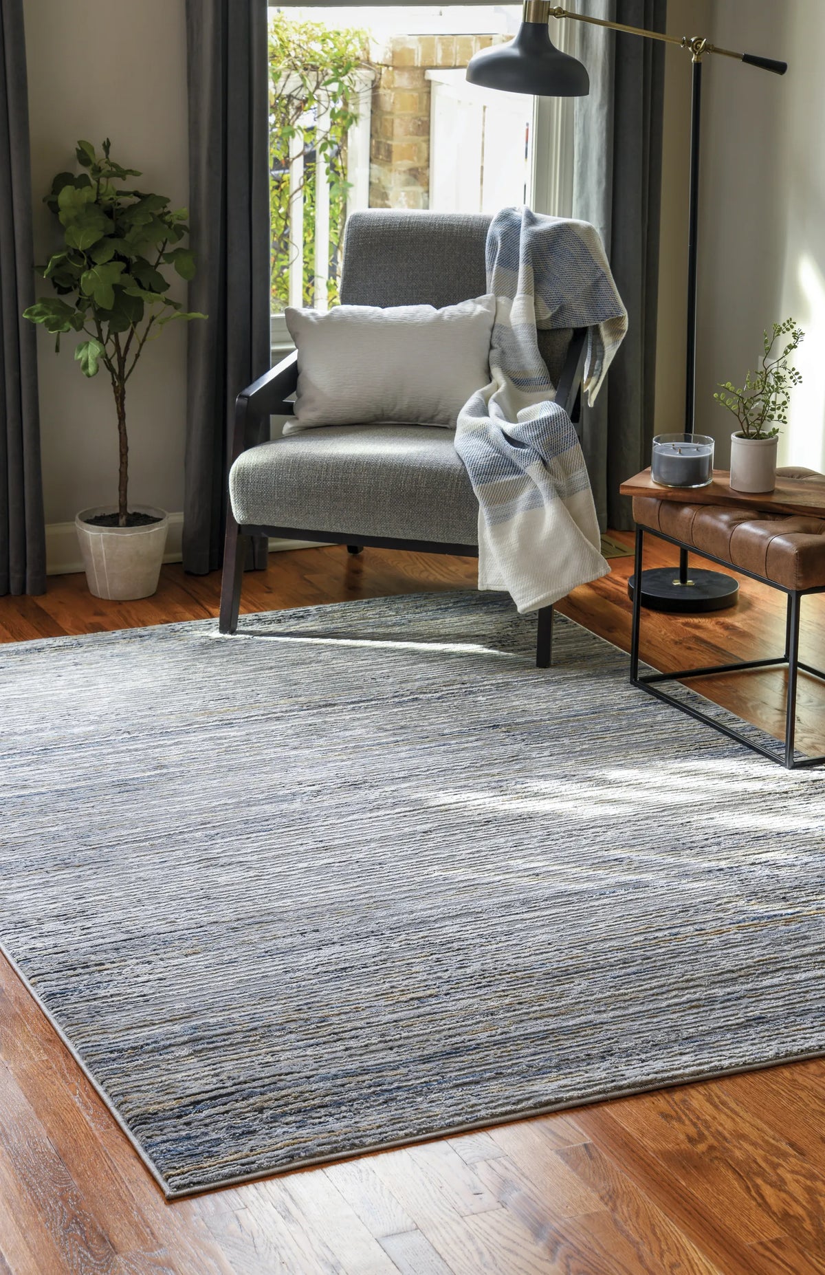 United Weavers Austin Westway Blue Rug - second room scene
