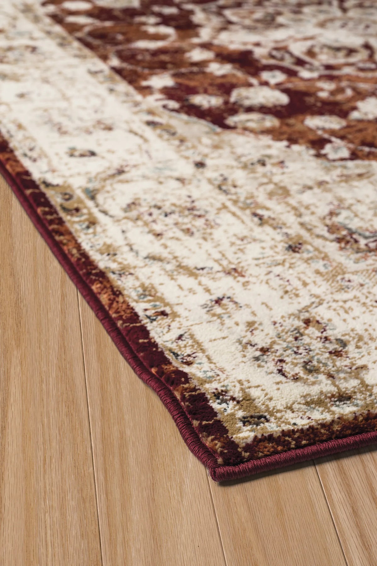 United Weavers Bridges Ponte Vecchio Crimson Rug - angle view