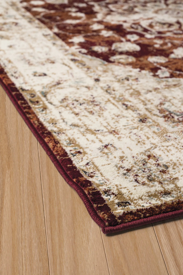 United Weavers Bridges Ponte Vecchio Crimson Rug - angle view