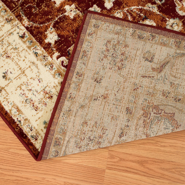 United Weavers Bridges Ponte Vecchio Crimson Rug - backing detail