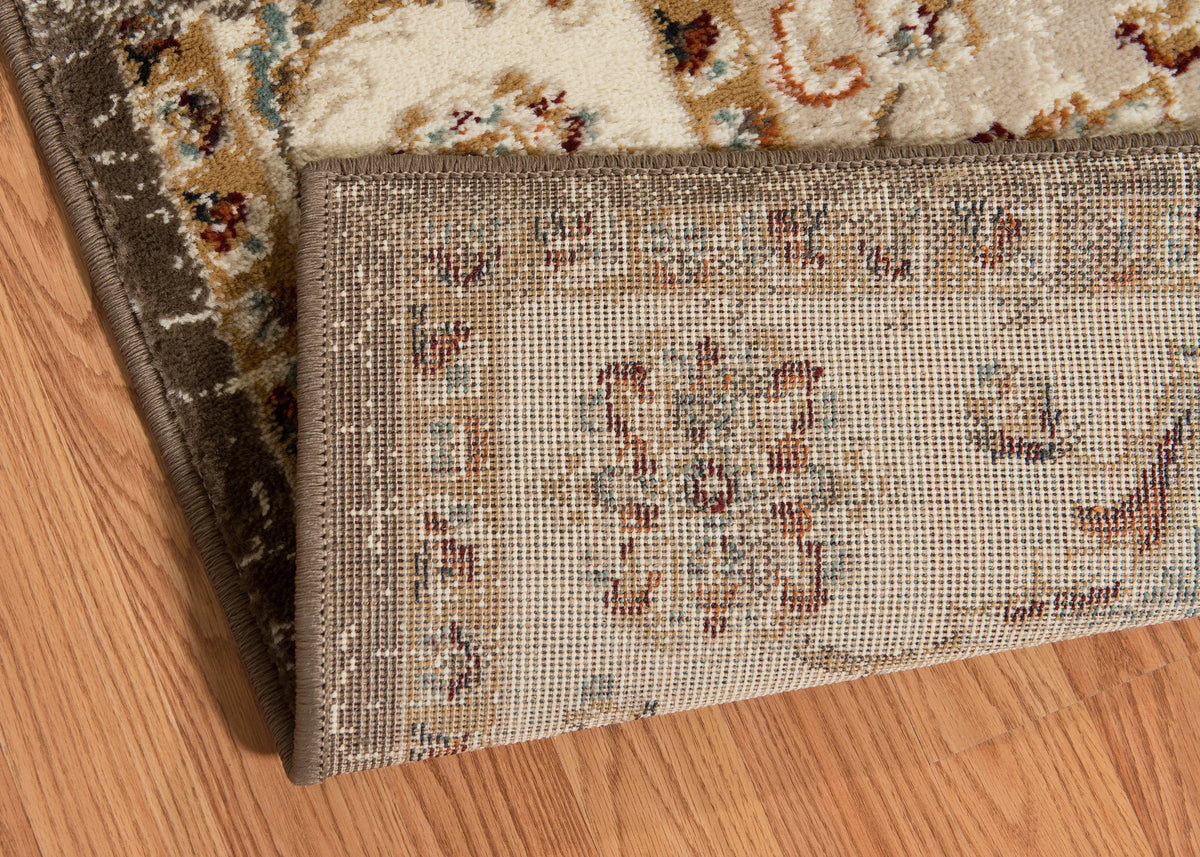 United Weavers Bridges Ponte Vecchio Taupe Rug - backing detail