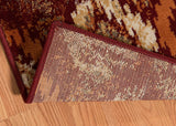 United Weavers Bridges San Paula Crimson Rug - backing detail