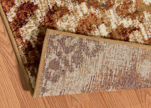 United Weavers Bridges Verazanno Crimson Rug - backing detail