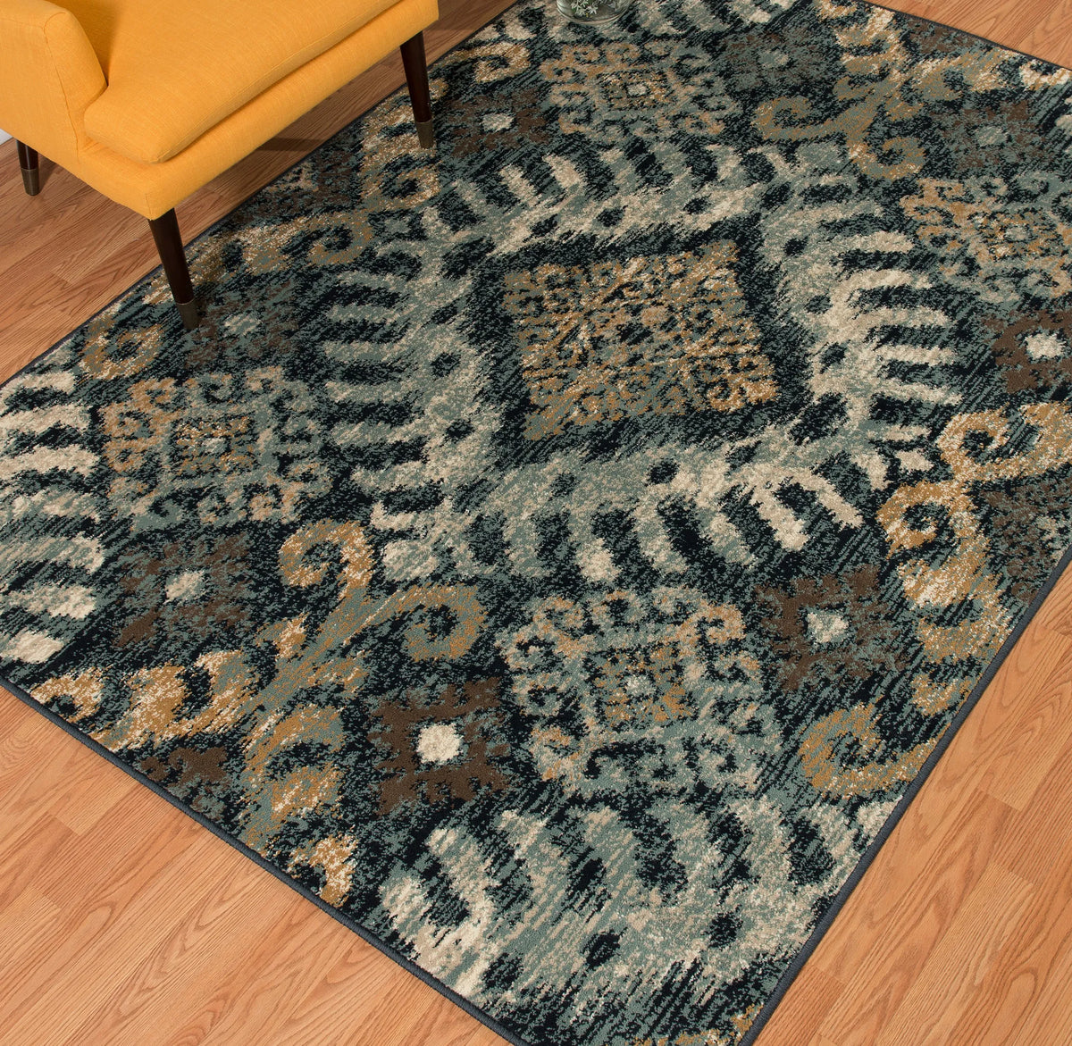 United Weavers Bridges Verazanno Navy Rug - room scene