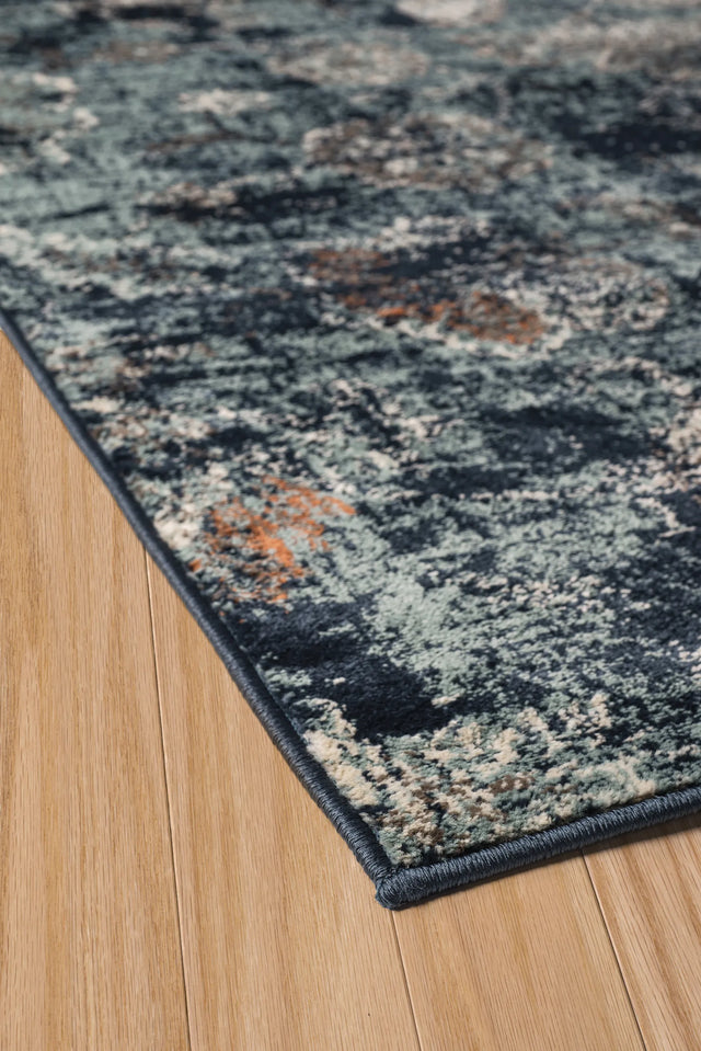 United Weavers Bridges Via Vicosa Blue Rug - angle view