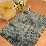 United Weavers Bridges Via Vicosa Blue Rug - room scene