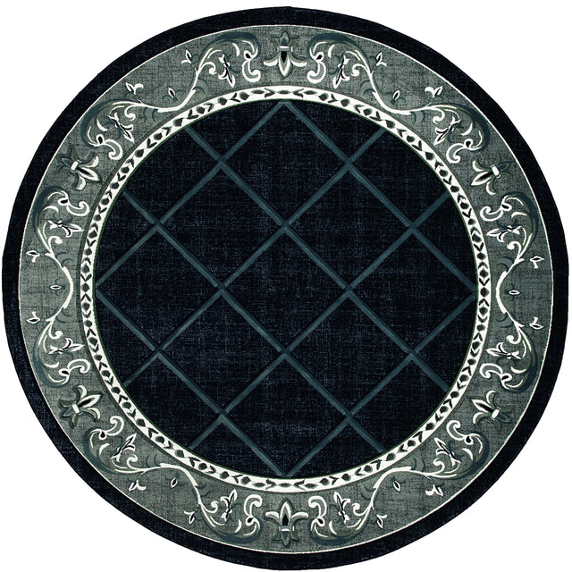 United Weavers Bristol Altamont Navy Rug - round front view