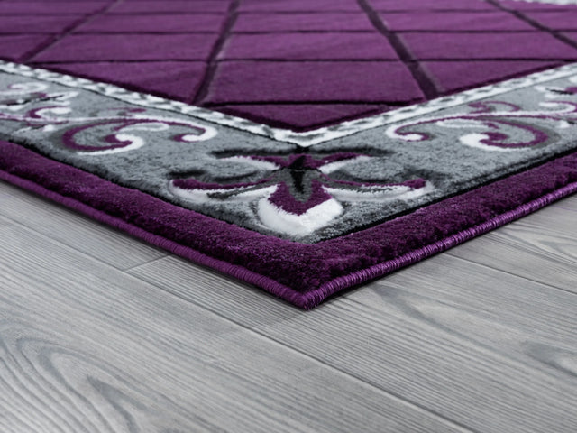 United Weavers Bristol Altamont Plum Rug - angle view