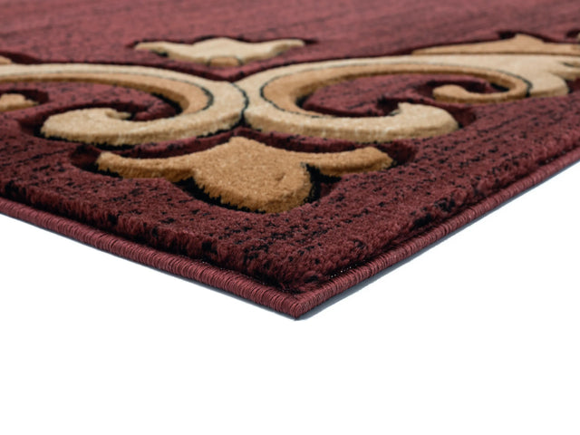 United Weavers Bristol Barnsley Brown Rug - angle view