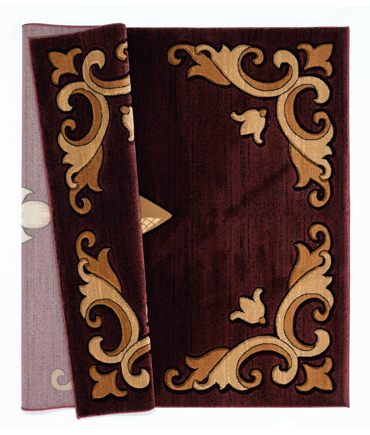 United Weavers Bristol Barnsley Brown Rug - backing detail