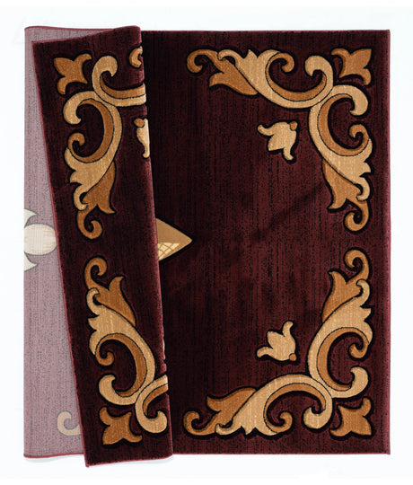United Weavers Bristol Barnsley Brown Rug - backing detail