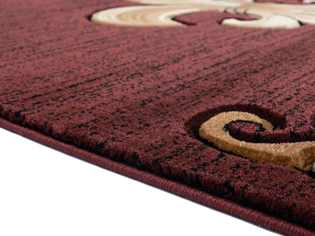 United Weavers Bristol Barnsley Brown Rug - pile height detail