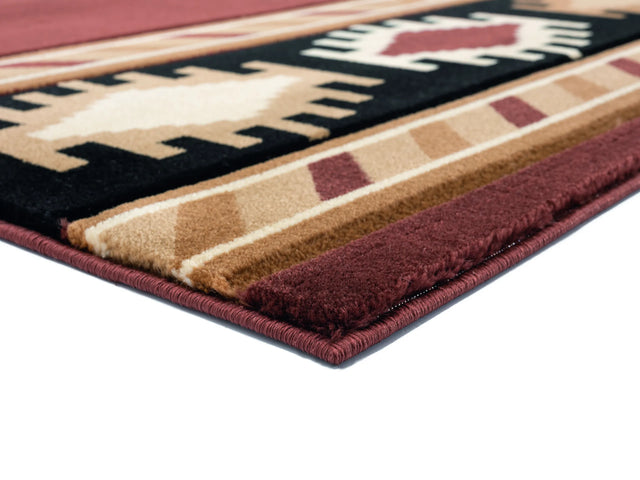 United Weavers Bristol Caliente Brown Rug - angle view