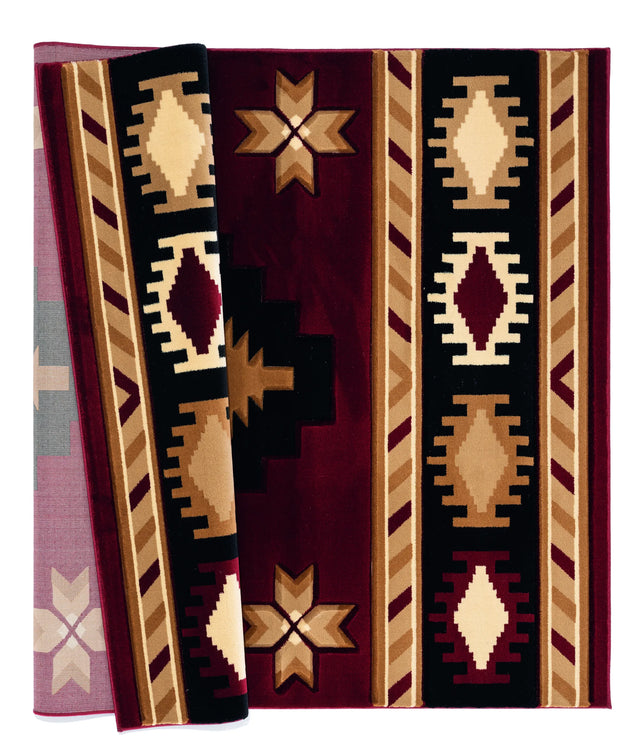 United Weavers Bristol Caliente Burgundy Rug - backing detail