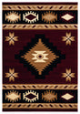 United Weavers Bristol Caliente Burgundy Rug - front view