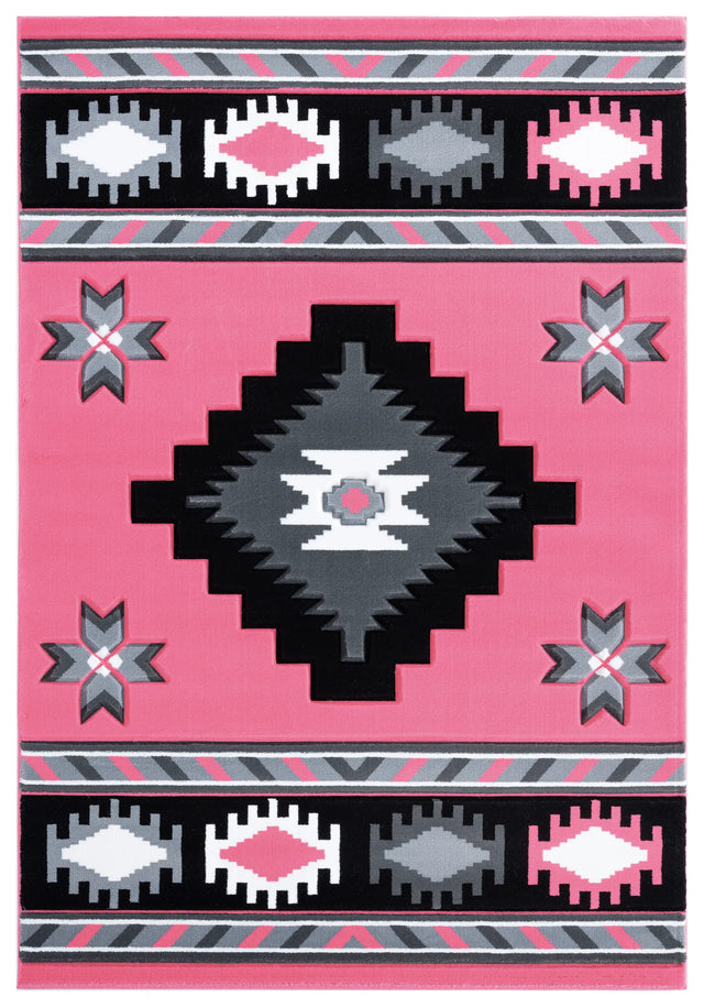 United Weavers Bristol Caliente Pink Rug - front view