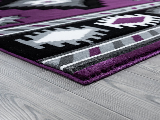 United Weavers Bristol Caliente Plum Rug - angle view