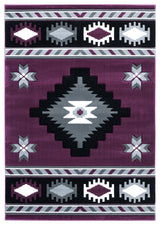 United Weavers Bristol Caliente Plum Rug - front view