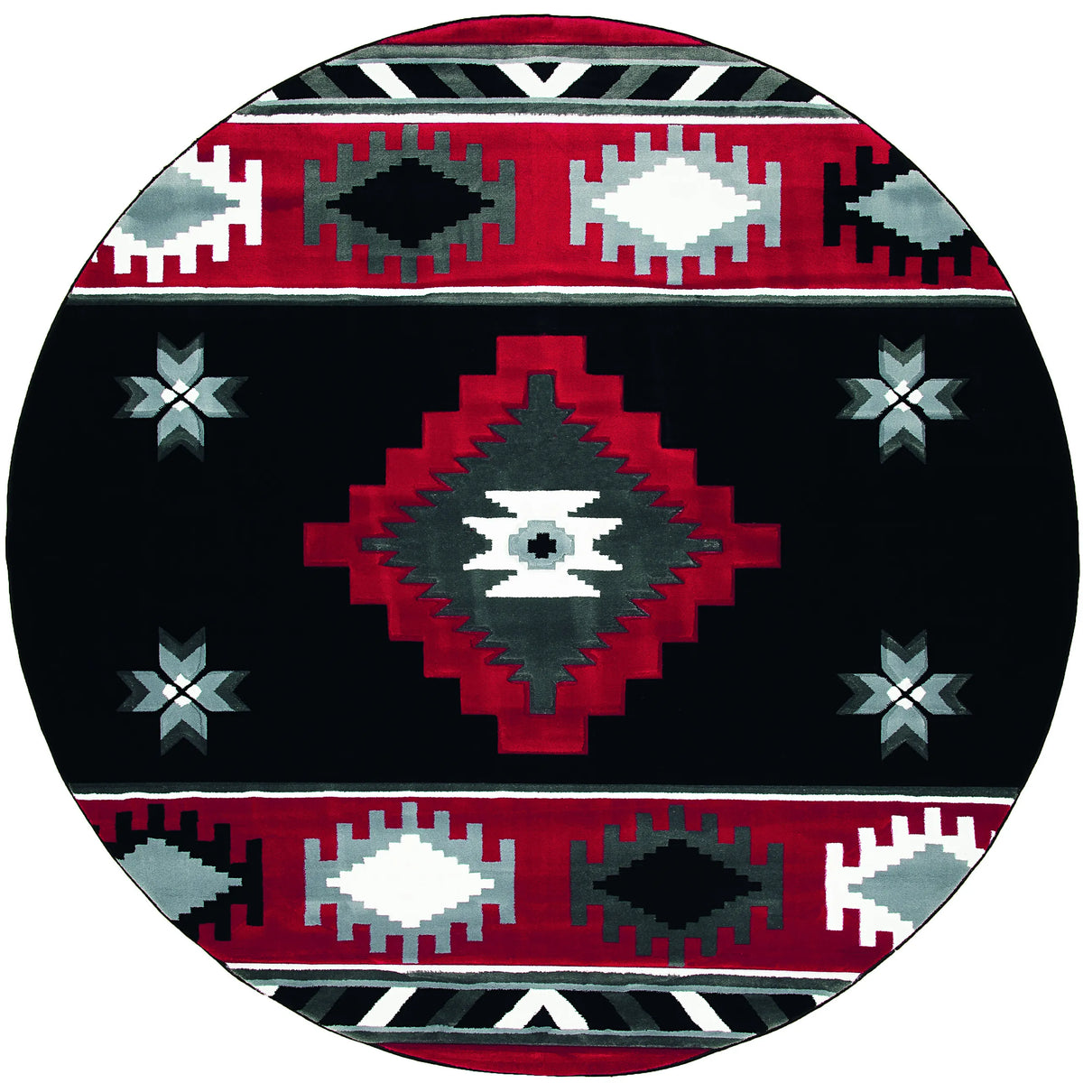 United Weavers Bristol Caliente Red Rug - round front view