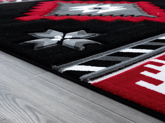 United Weavers Bristol Caliente Red Rug - pile height detail