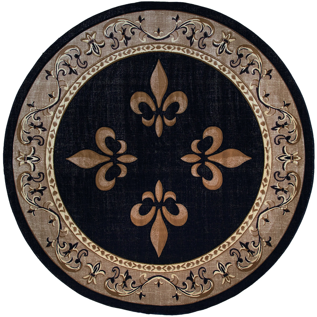United Weavers Bristol Casselton Beige Rug - round front view