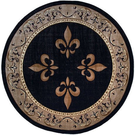 United Weavers Bristol Casselton Beige Rug - round front view