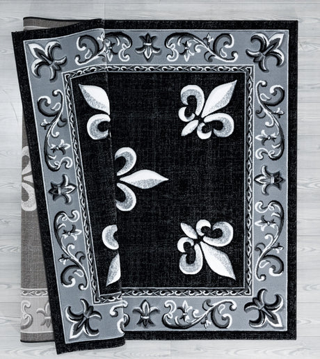 United Weavers Bristol Casselton Black Rug - backing detail