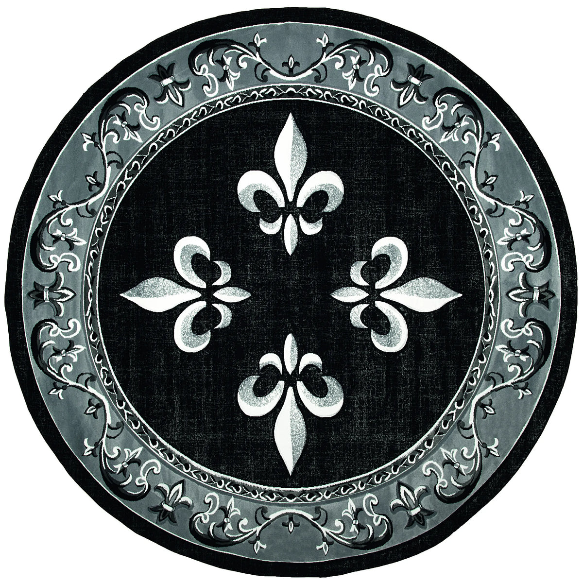 United Weavers Bristol Casselton Black Rug - round front view