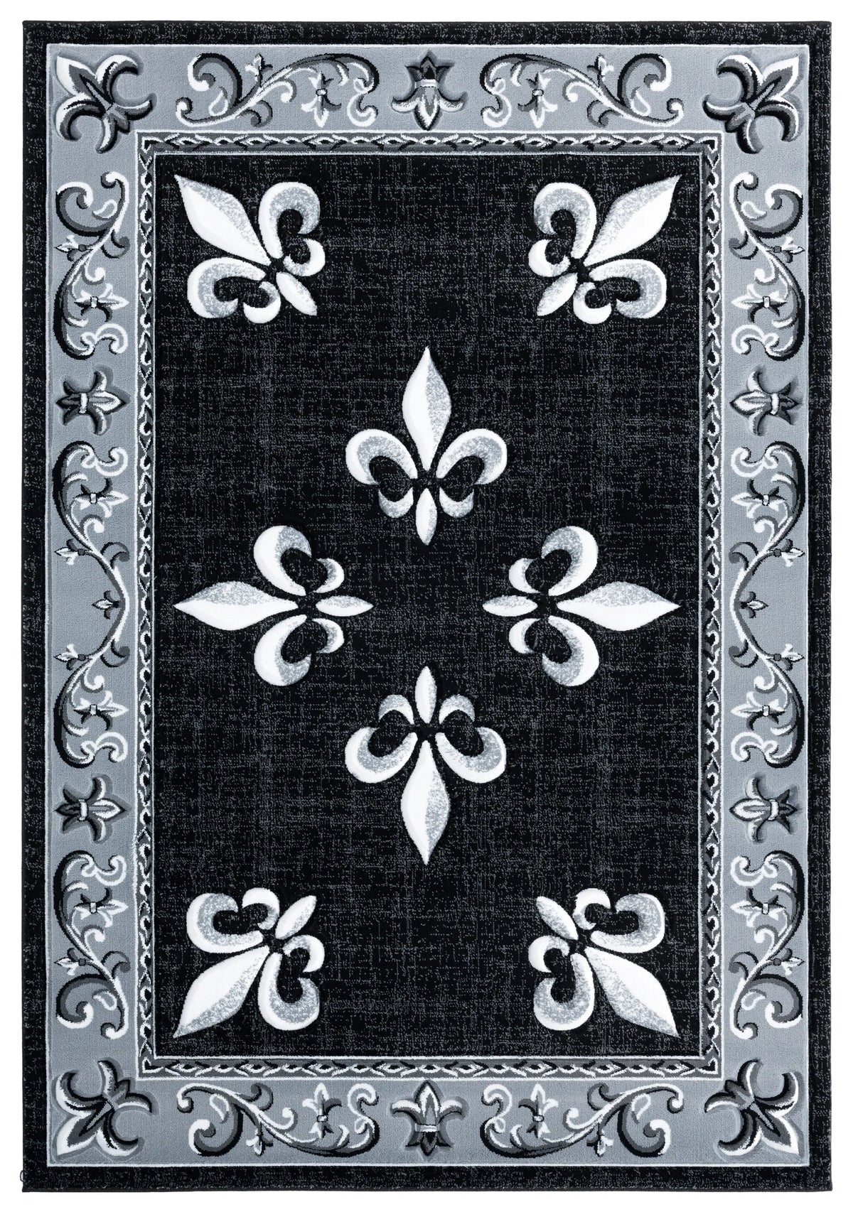 United Weavers Bristol Casselton Black Rug - front view