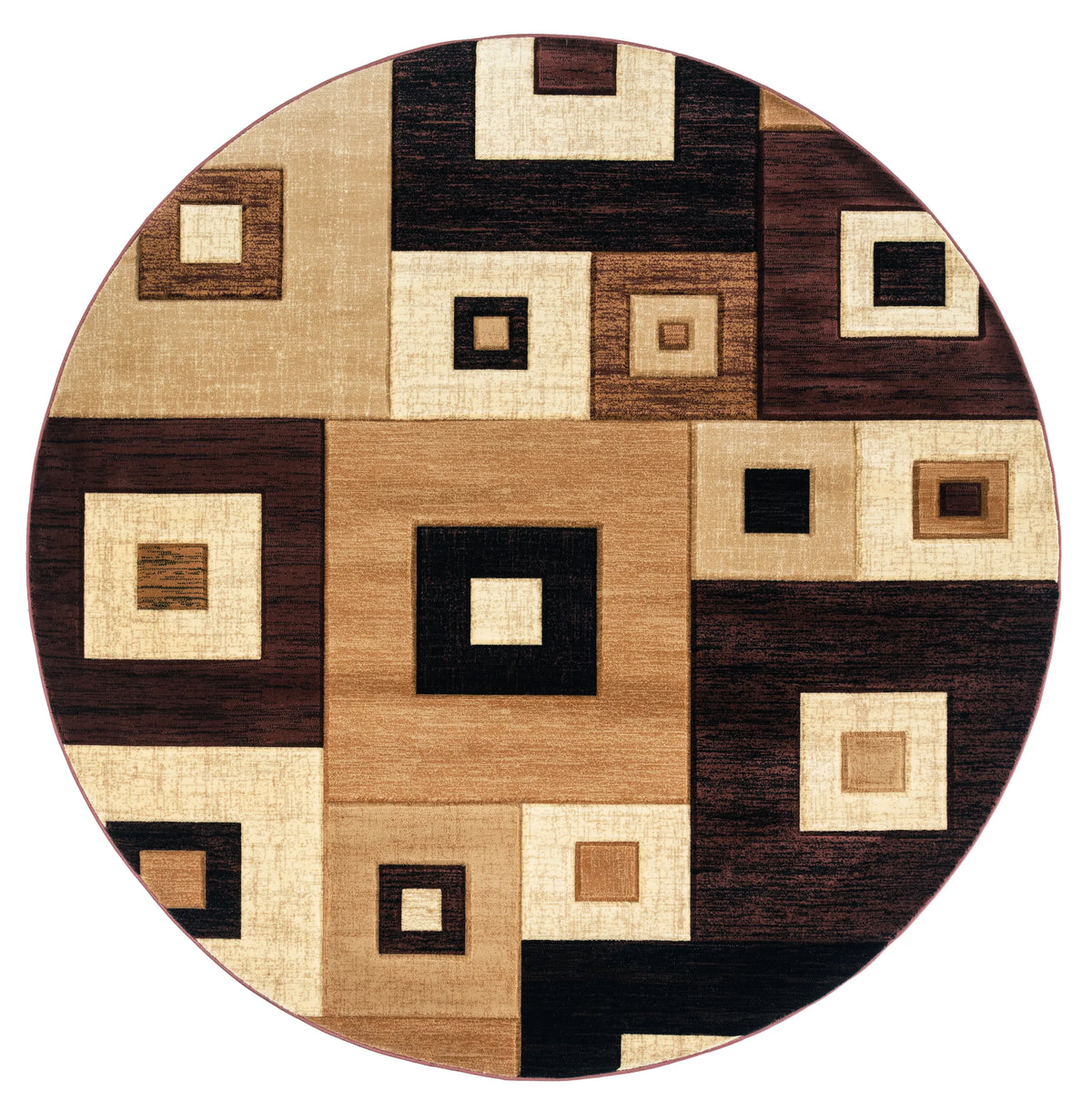 United Weavers Bristol Cicero Brown Rug - round front view